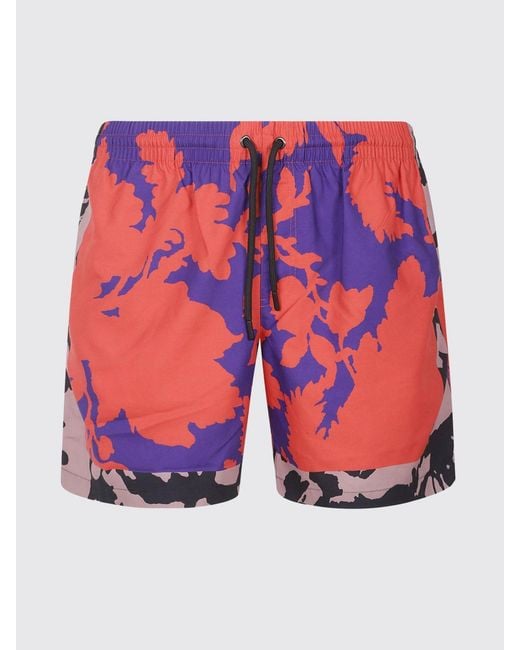 Dries Van Noten Red Swimsuit for men