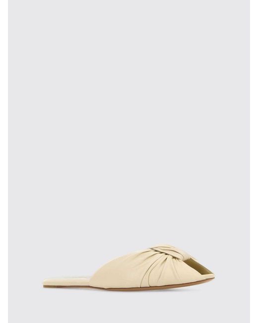 Chloé Natural ChloÉ Suzie Leather Mules