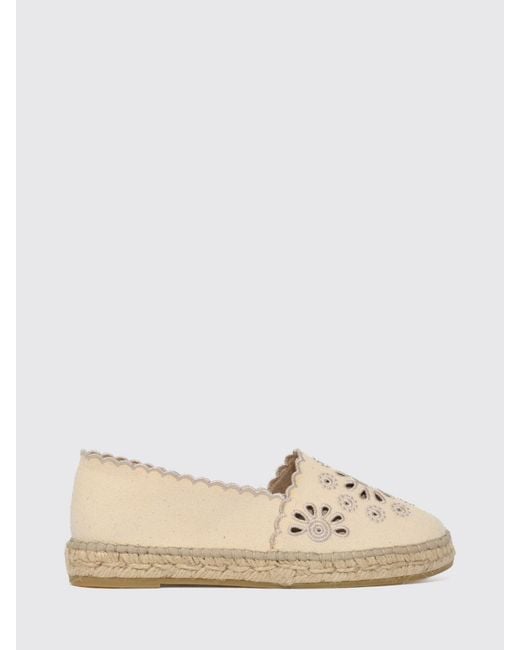 Mc2 Saint Barth Natural Cotton Canvas And Sangallo Espadrilles