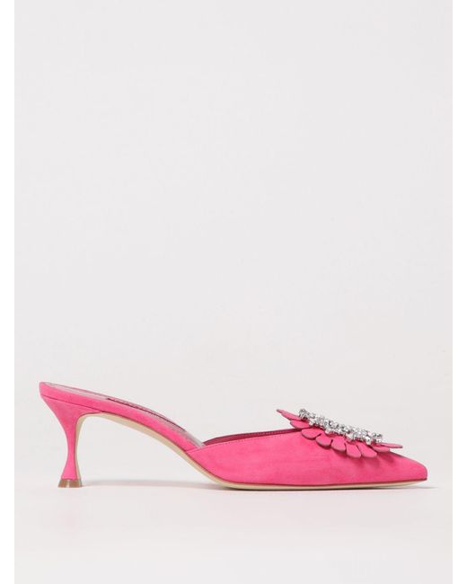 Manolo Blahnik Pink Shoes