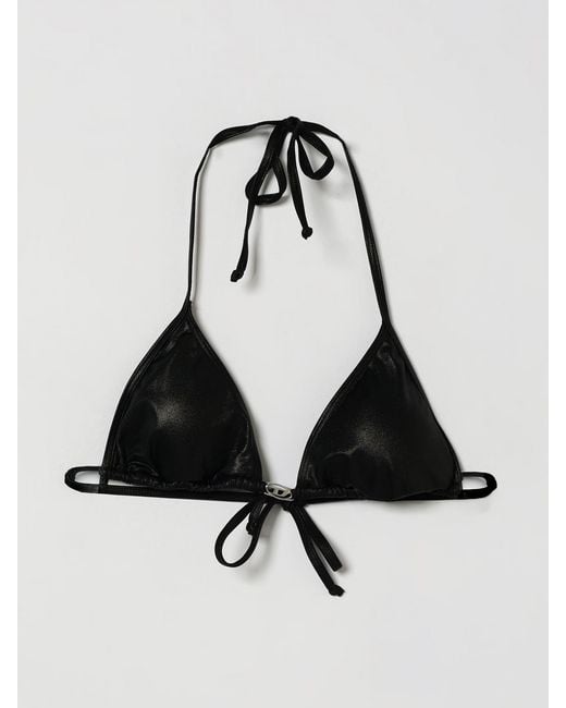 DIESEL Black Triangle Bikini Top