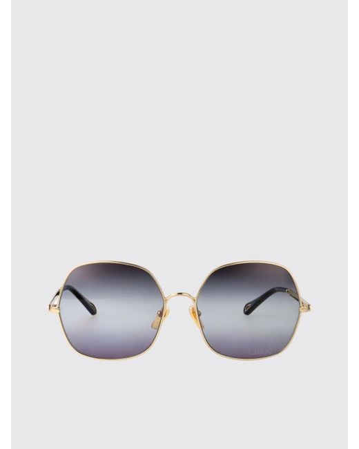 Chloé White Ce143S Sunglasses Octagonal Frame
