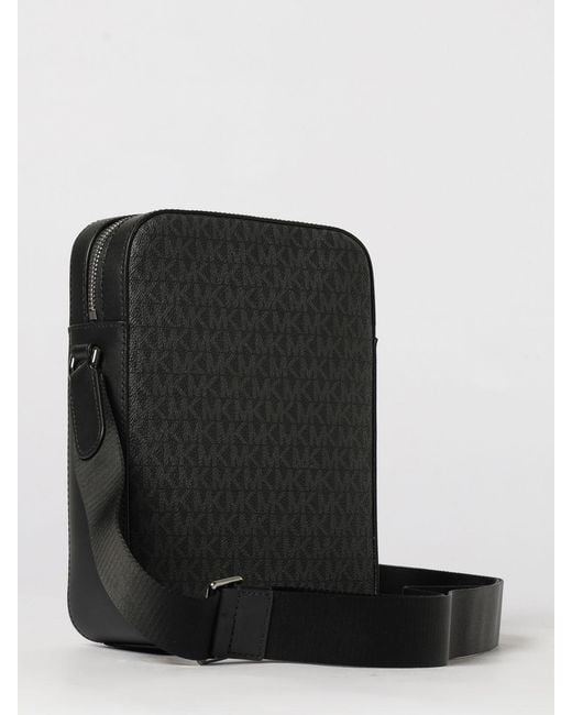Michael Kors Black Varick Coated Cotton Bag With All Over Mk Monogram for men