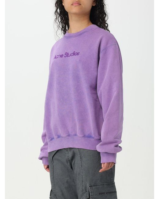 Acne Purple Sweatshirt