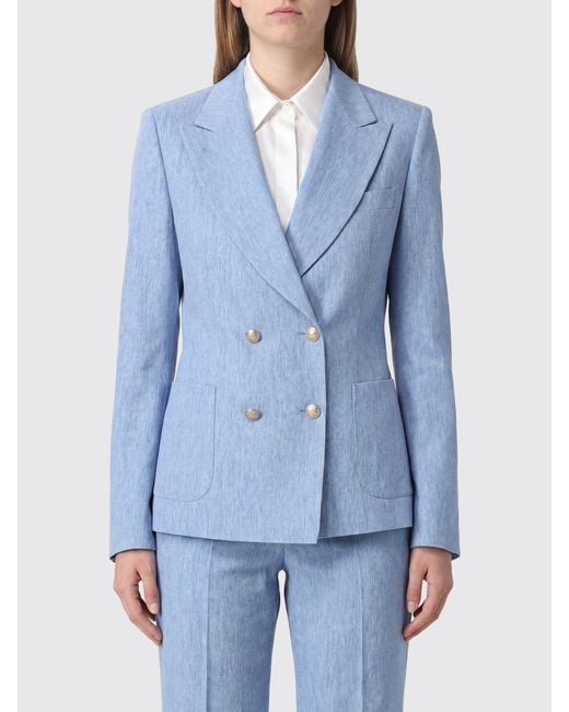 Tagliatore Blue Double-Breasted Blazer