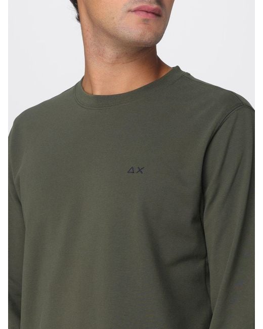 Sun 68 Green Sweatshirt for men