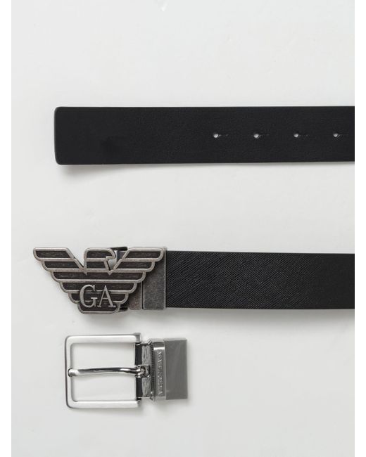 Cinturón Emporio Armani de hombre de color Black