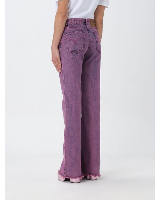 Jeans in denim di Moschino Jeans in Purple