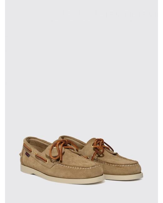 Sebago Brown Portland Artisan Suede Boat Shoes for men