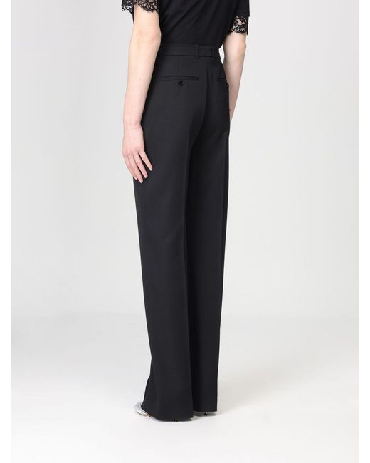 McQueen Black Classic Cotton Trousers