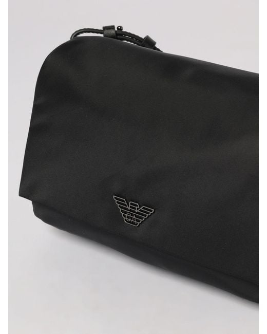 Emporio Armani Gray Nylon Shoulder Bag for men