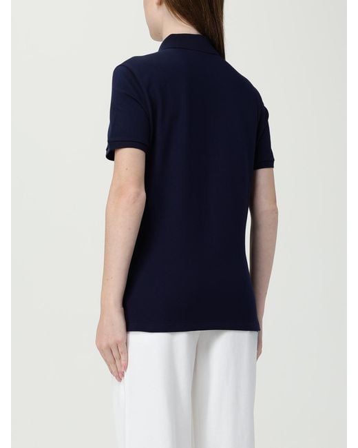 Lacoste Blue Cotton Polo Shirt