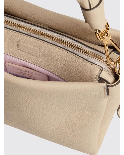Coccinelle Natural Boheme Mini Leather Bag