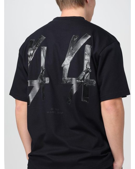 Camiseta 44 Label Group de hombre de color Black