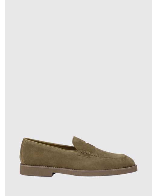 Doucal's Green Suede Loafers for men