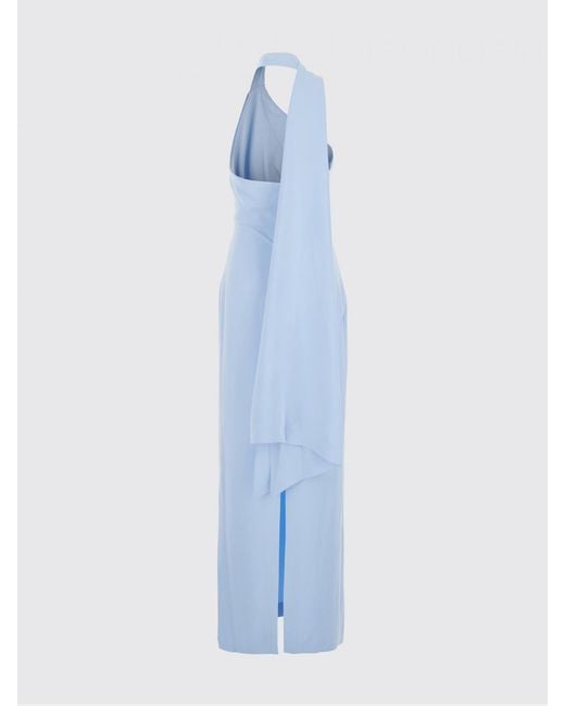 Solace London Blue One-Shoulder Dress