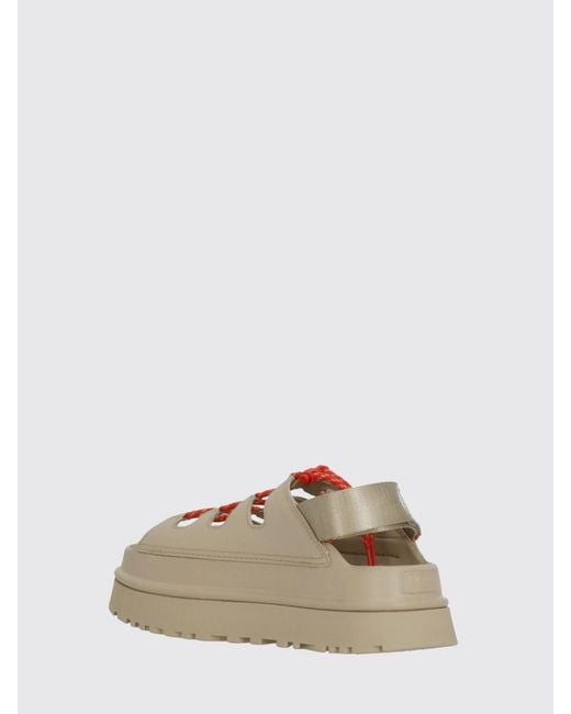 Ugg Natural Goldenglow Toggle Leather And Eva Sandal
