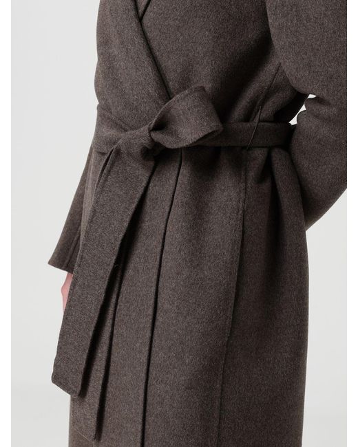 Max Mara Gray Virgin Wool Coat