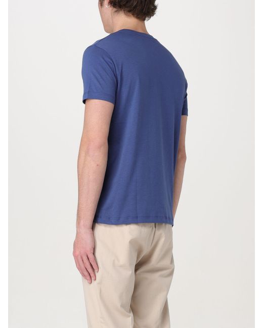 T-shirt in cotone con logo di Vilebrequin in Blue da Uomo