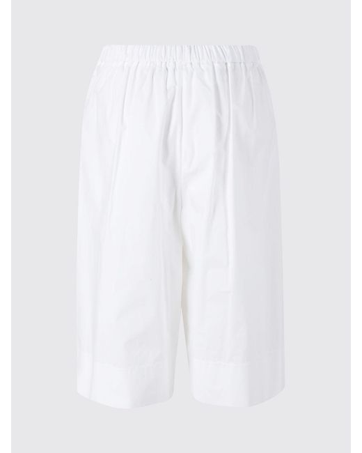 MEIMEIJ White Cotton Shorts