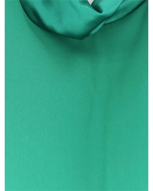 Max Mara Green Long Polyester Dress
