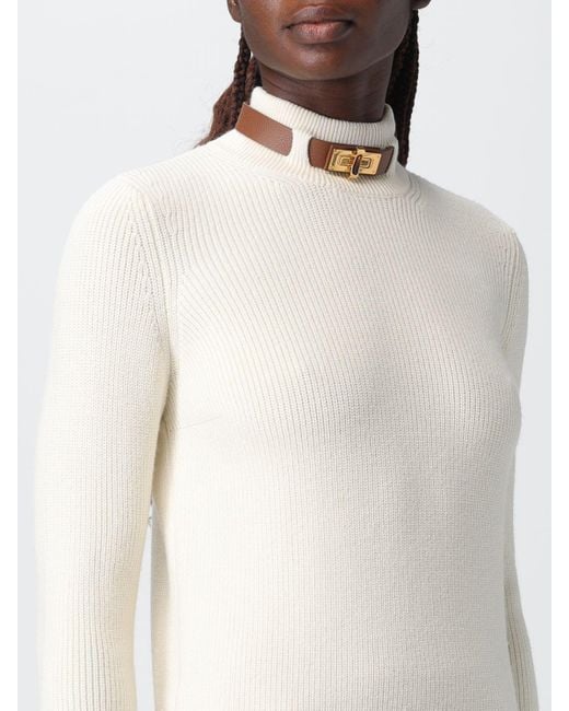 Maglia A Dolcevita di Elisabetta Franchi in White