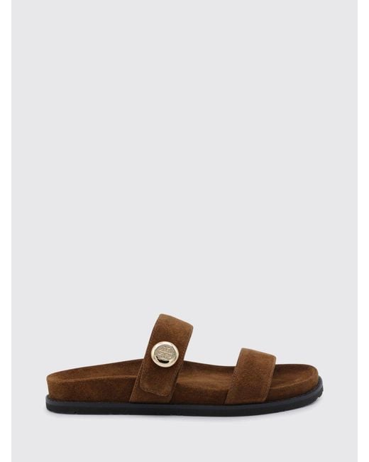 Tory Burch White Romy Suede Sandal