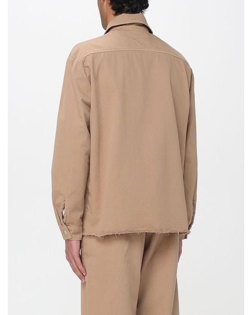 Laneus Natural Cotton Overshirt for men