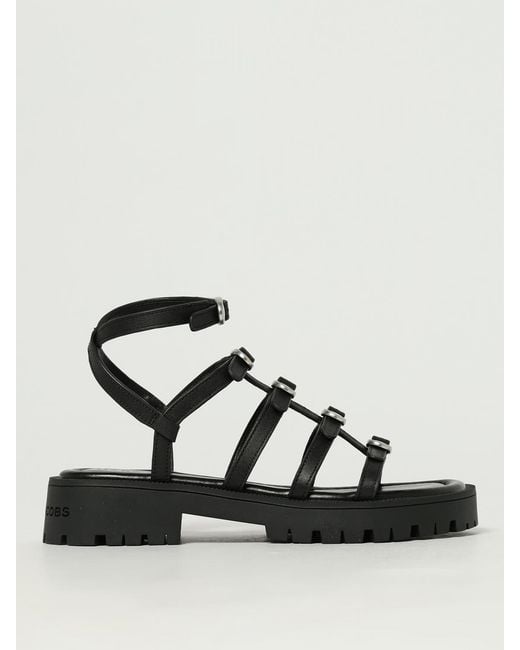 Marc Jacobs Black Platform Buckle Gladiator Sandals