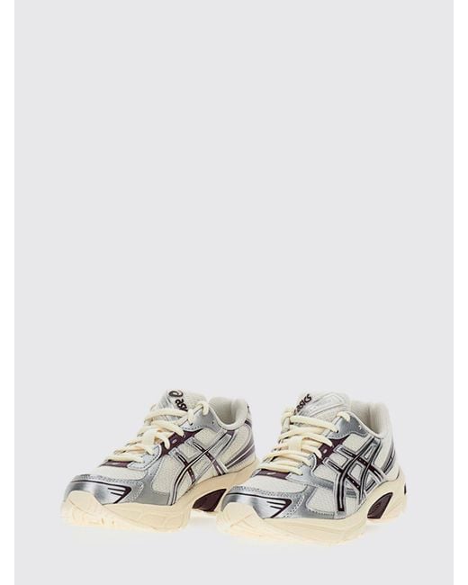 Asics White Gel-1130 Mesh And Laminated Rubber Sneakers