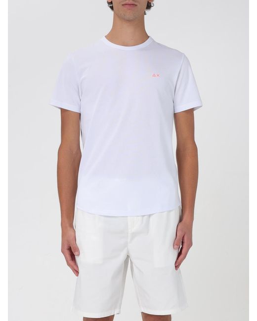 Sun 68 White T-Shirt for men
