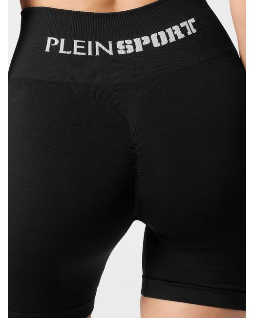 Philipp Plein Black Technical Stretch Fabric Shorts