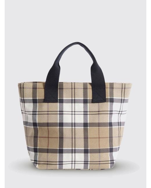 Barbour Natural Tartan Cotton Maisy Bag