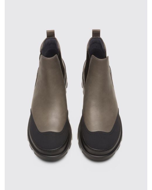 Camper Multicolor Brutus Leather Ankle Boots for men