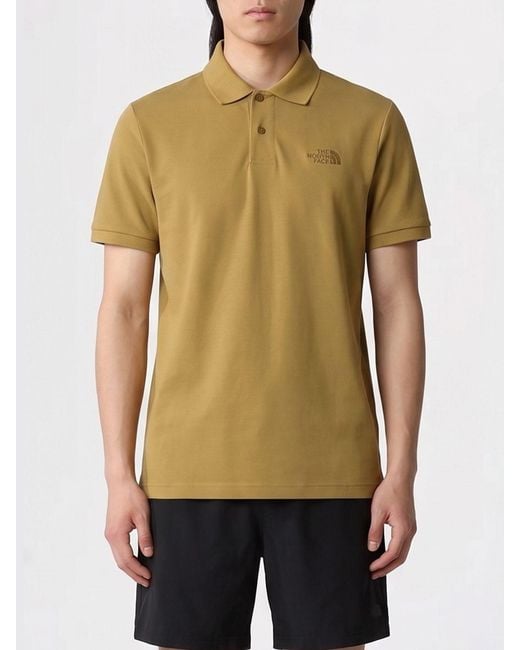 The North Face Green Essential Short-Sleeve Cotton Polo Shirt With Embroidered Logo for men