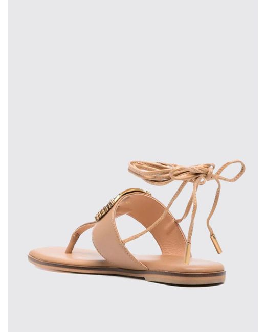 Twin Set Pink Flat Sandals