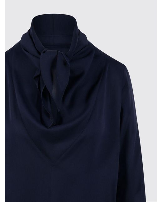 Max Mara Blue Badia Silk Blouse