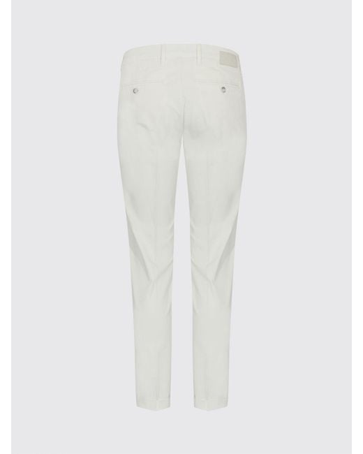 Re-hash Blue Stretch Cotton Chino Trousers for men