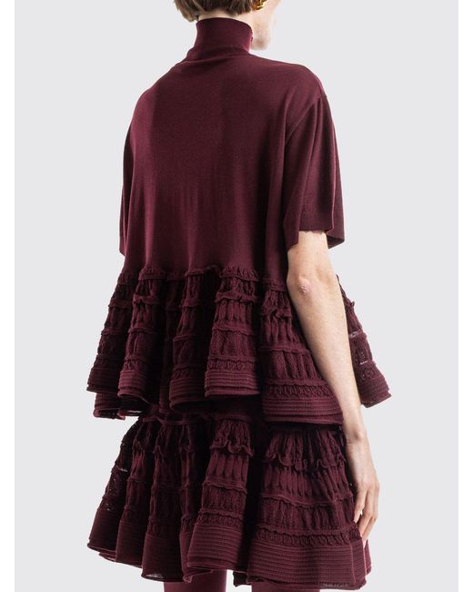 Alaïa Red Virgin Wool Top