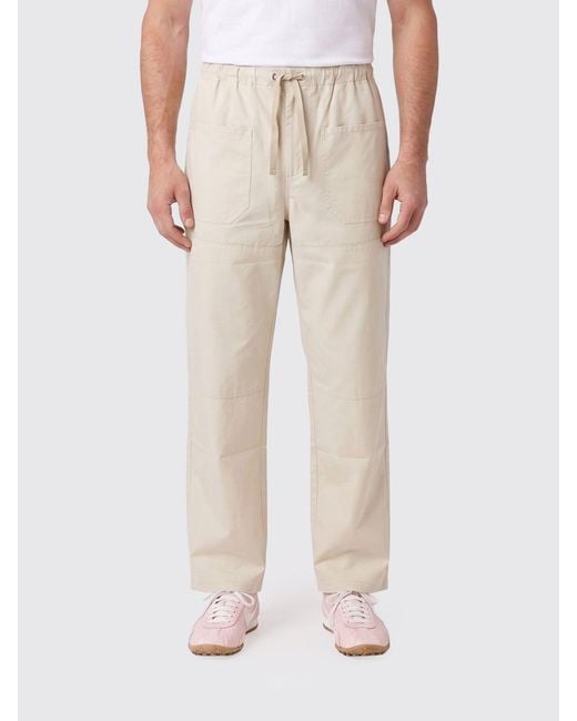 GIMAGUAS Natural Cotton Drawstring Trousers for men