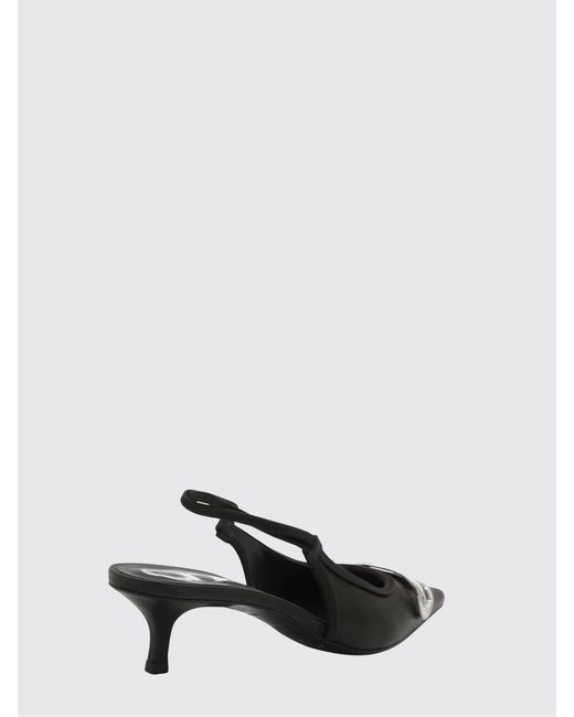 DIESEL Black D-Venus Nappa Slingback