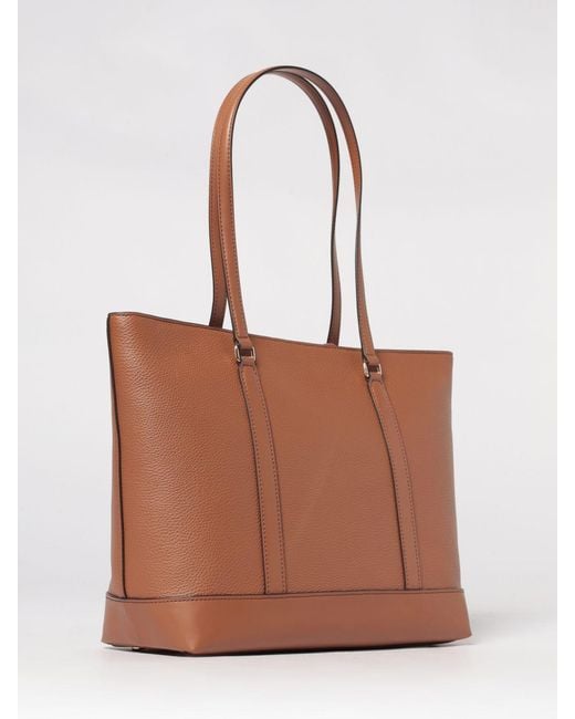 Michael Kors Brown Grained Leather Bag