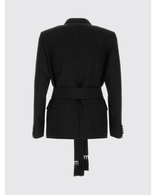 Valentino Black Virgin Wool Double Breasted Blazer for men
