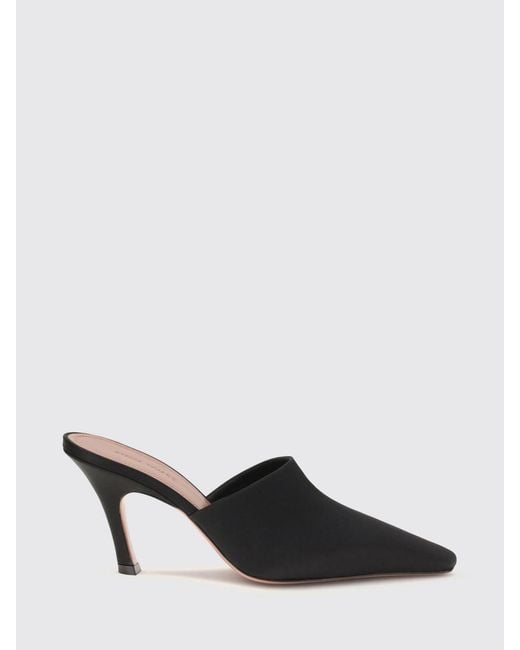 AMINA MUADDI Black Jamie Pointed-Toe Mules