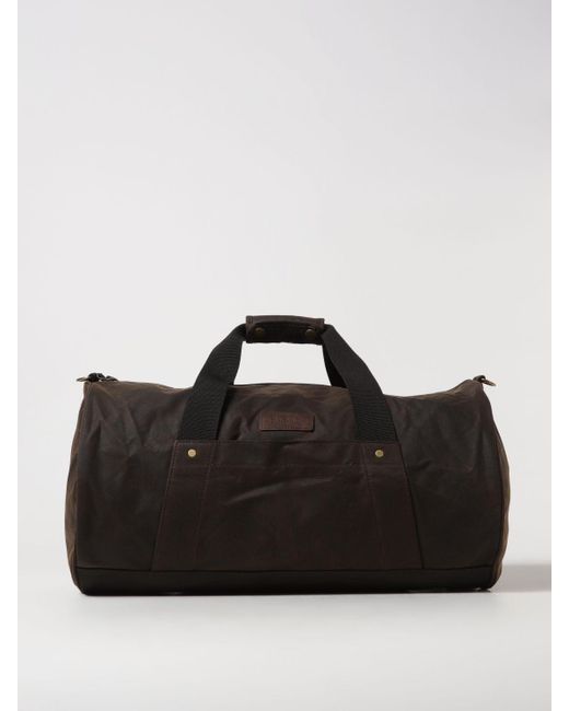 Barbour Black Travel Bag for men