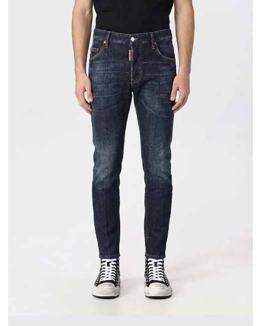 DSquared² Blue Skater Skinny Fit Stretch Denim Jeans for men