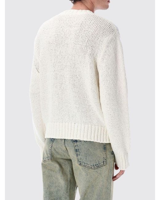 sunflower White Organic Cotton Blend Pullover for men