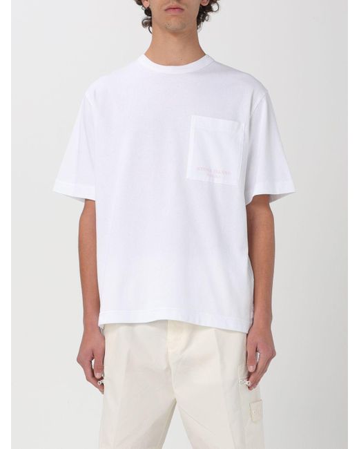 Stone Island White T-shirt for men
