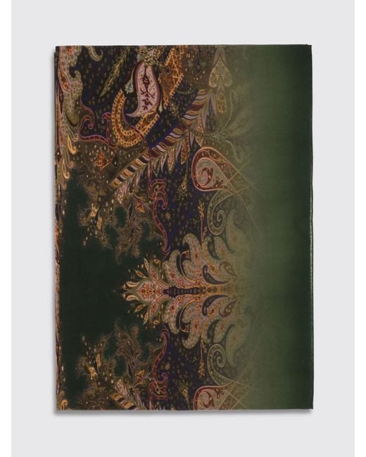 Etro Green Scarf for men