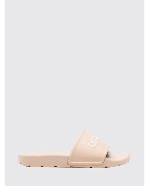 Off-White c/o Virgil Abloh Pink Rubber Sliders for men